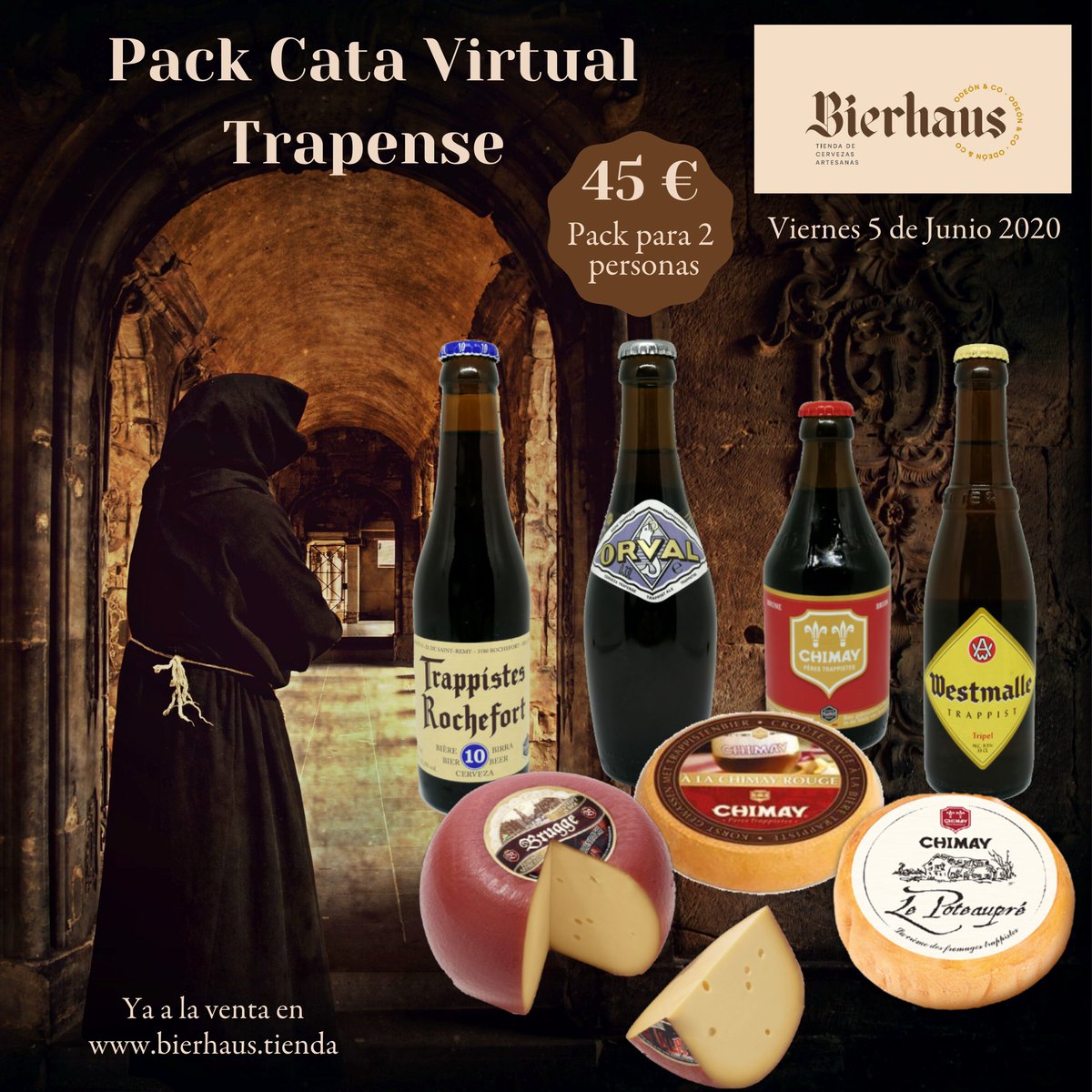 En los tiempos que corren,tenemos nuevas maneras de hacer las cosas, Disfruta de una cata de cervezas Trapenses con quesos cerveceros desde la comodidad de tu casa.
#QuedateEnCasa 
#Quenotelocuenten