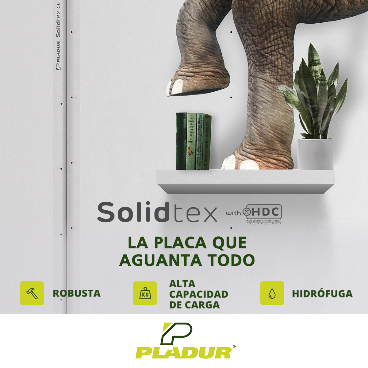 pladur_ES's tweet photo. 🐘 Ya está aquí SOLIDTEX: la placa que AGUANTA TODO. Más robusta, con una extraordinaria capacidad de cargas e hidrófuga. Gracias a su tecnología única y patentada.

👇 Descubre todos los detalles en nuestra web 👇
https://t.co/c6B4Ob7LuU

#Pladur #Solidtex #LaPlacaQueAguantaTodo https://t.co/VDPeRIjKjt