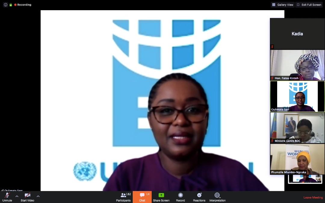 unwomenafrica's tweet photo. #HappeningNow
@UN_Women and @_AfricanUnion in partnership with the @ECA_OFFICIAL is hosting the  inaugural meeting of African  Ministers for Gender and Women's  Affairs under the theme: "#COVID19 response and recovery - a gendered  framework". https://t.co/U12b537N5J