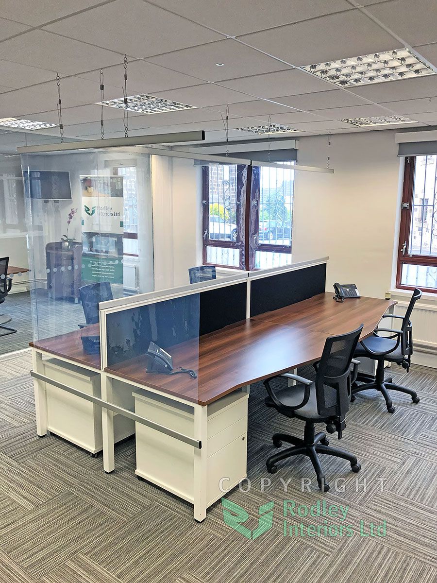 rodleyinteriors's tweet photo. Our cough screens have some remarkable properties and advantages. They are extremely light weight, odourless, flame retardant and self-extinguishing. They give optimum protection over dust, dirt and viruses and without compromising sound or visibility. #coughscreen #sneezescreen https://t.co/7GgfjbOoql