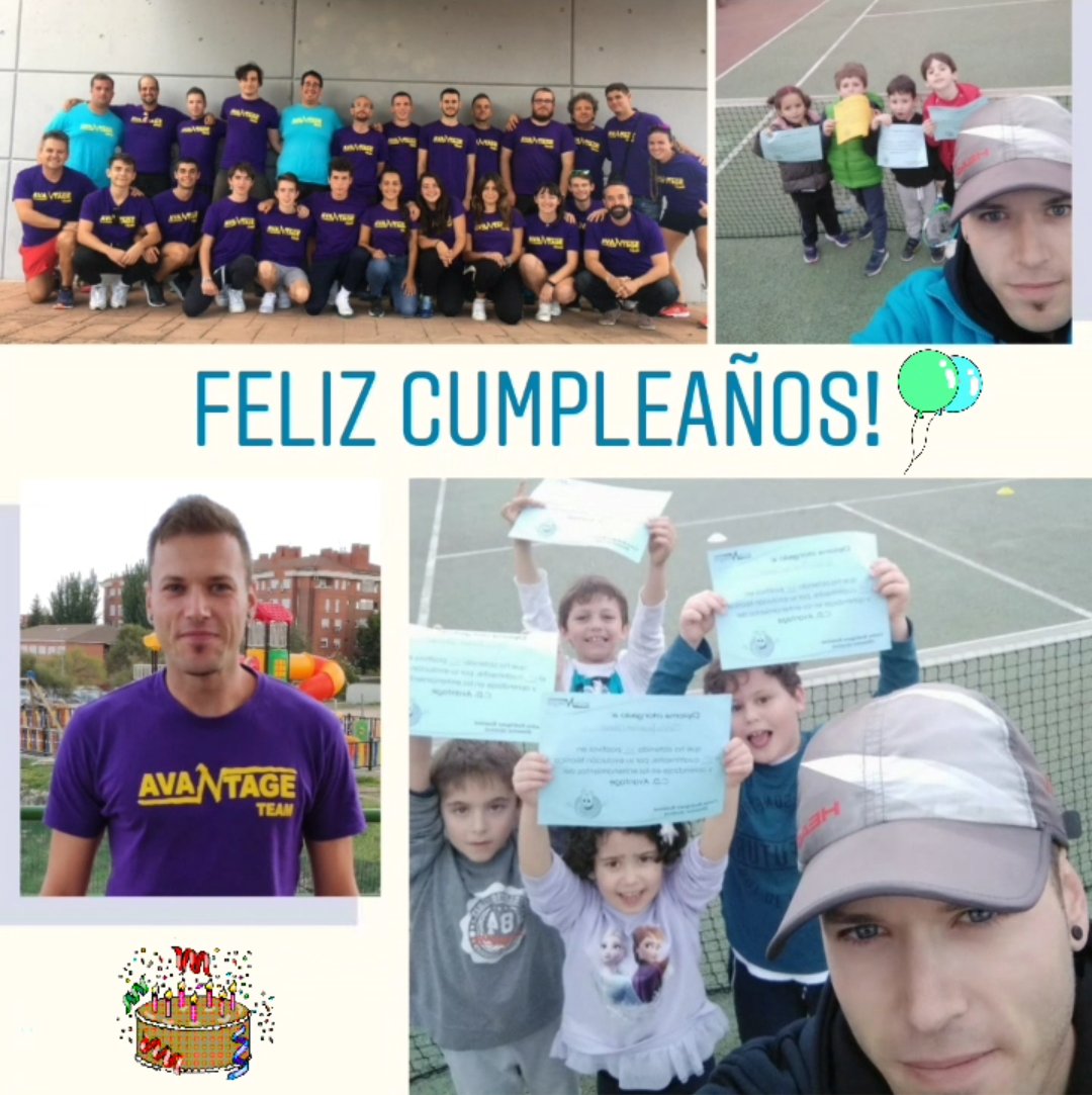 Hoy estamos de cumpleee de Alberto P!!!
Muchas felicidades!🎉 a pasarlo genial y a disfrutar del día! 🎂 #soyavantage #cumpleprofe #profetenisypadel #avantagedecumple