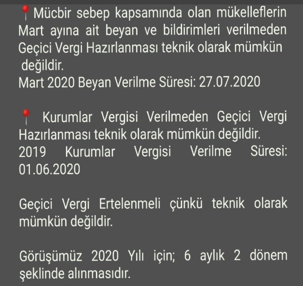 #GeciciVergiErtelensin #gecicivergiuzatilsin 
Sayin bakanım <a href="/BeratAlbayrak/">Berat Albayrak</a> biz mali müşaviriz ve siz bizim bakanımızsınız. Artık lutfen bizi duyun...