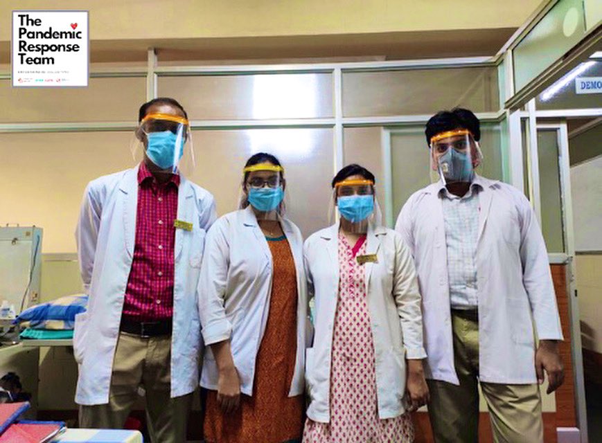 The staff of Mysore Medical College &amp; Research Institute were donated 150 Face Shields and 50L of sanitizers courtesy of <a href="/KushaKapila/">Kusha Kapila</a> &amp; <a href="/ketto/">Ketto</a> 

Thank you!