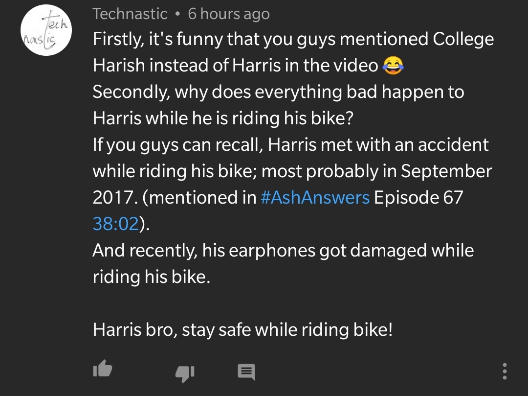 syed_harris1's tweet photo. This guy remembers! ♥️😭@technastic_tc. This was a fun video to shoot and thanks to everyone who were concerned about me not wearing helmet! 😍 #C4EFam
https://t.co/tKgQHOpSNl https://t.co/6Fyh029uLU