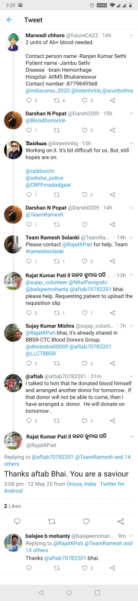 DarshanNPopat's tweet photo. This is what we can say.. A Blessing.. 
Blessing of Social Media &amp; specially @Twitter 
Proud of you @TeamRamesh 👏👏
#ChainOfHappiness 
#ChainOfHelp 
#ChainOfHope 

Cc : @futureCA22 @RajatKPati @sujay_volunteer @aftab70782201 &amp; many more..🙏 https://t.co/XyPvkDOsXM