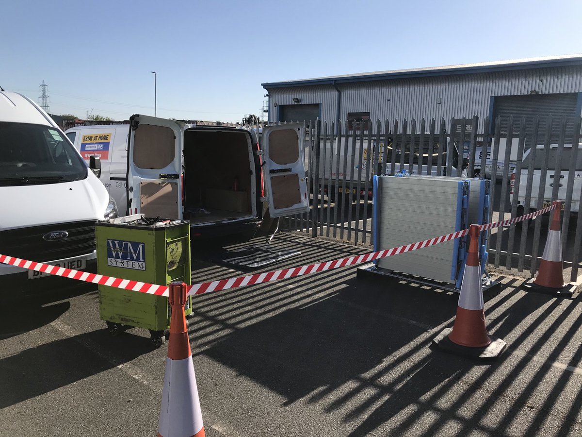 LoadingRampsUK's tweet image. Back on the road this morning fitting for essential services providers. Social distancing measures fully in place and all precautions being taken as always. #staysafe #SocialDistancing #StayAlert