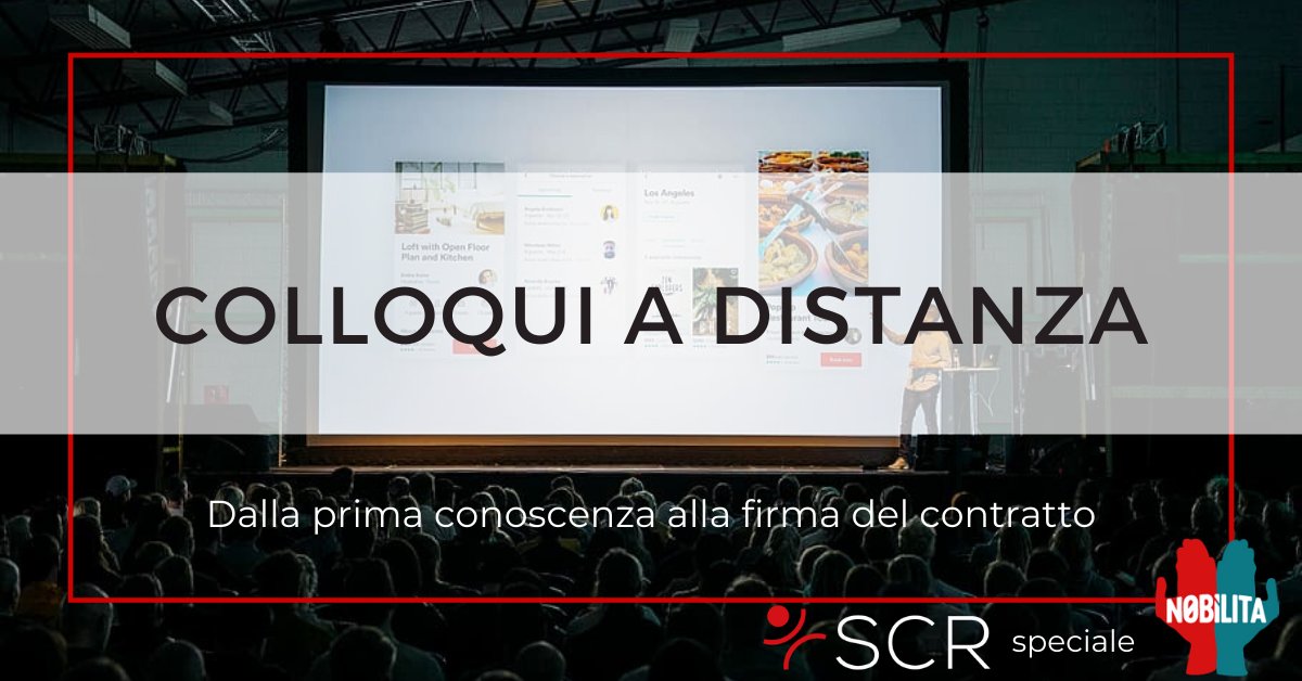 SCRConsulenza's tweet photo. Sold out per "Colloqui a distanza: dalla prima conoscenza alla firma del contratto", l'intervento di SCR a Nobilita, il Festival della Cultura del Lavoro.
I posti interattivi sono terminati ma potete seguire la diretta streaming sui canali Facebook e Youtube di 
@FiordiRisorse. https://t.co/5ry5PtVaiR