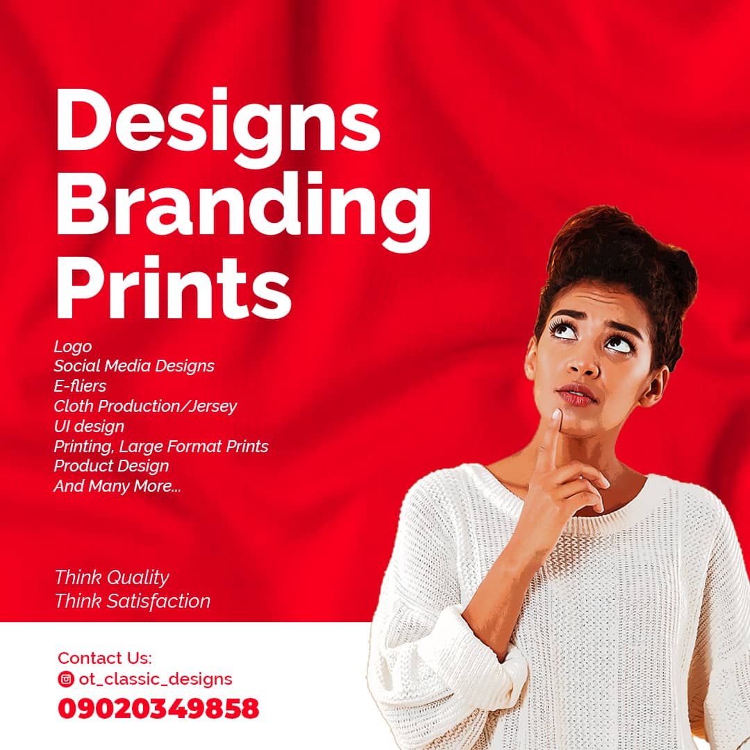 Thinking of quality? Thinking of satisfaction? Get quality designs and prints at affordable prices... Contact us today👇🏽