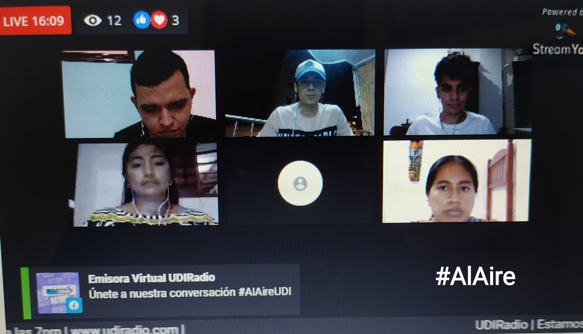 UDIradio's tweet photo. #AlAire Estamos hablando con invitados especiales sobre la perspectiva indígena de temas de actualidad nacional. 

https://t.co/nDuusmrl9z 
#Udiradio https://t.co/iXWMuPZnDO