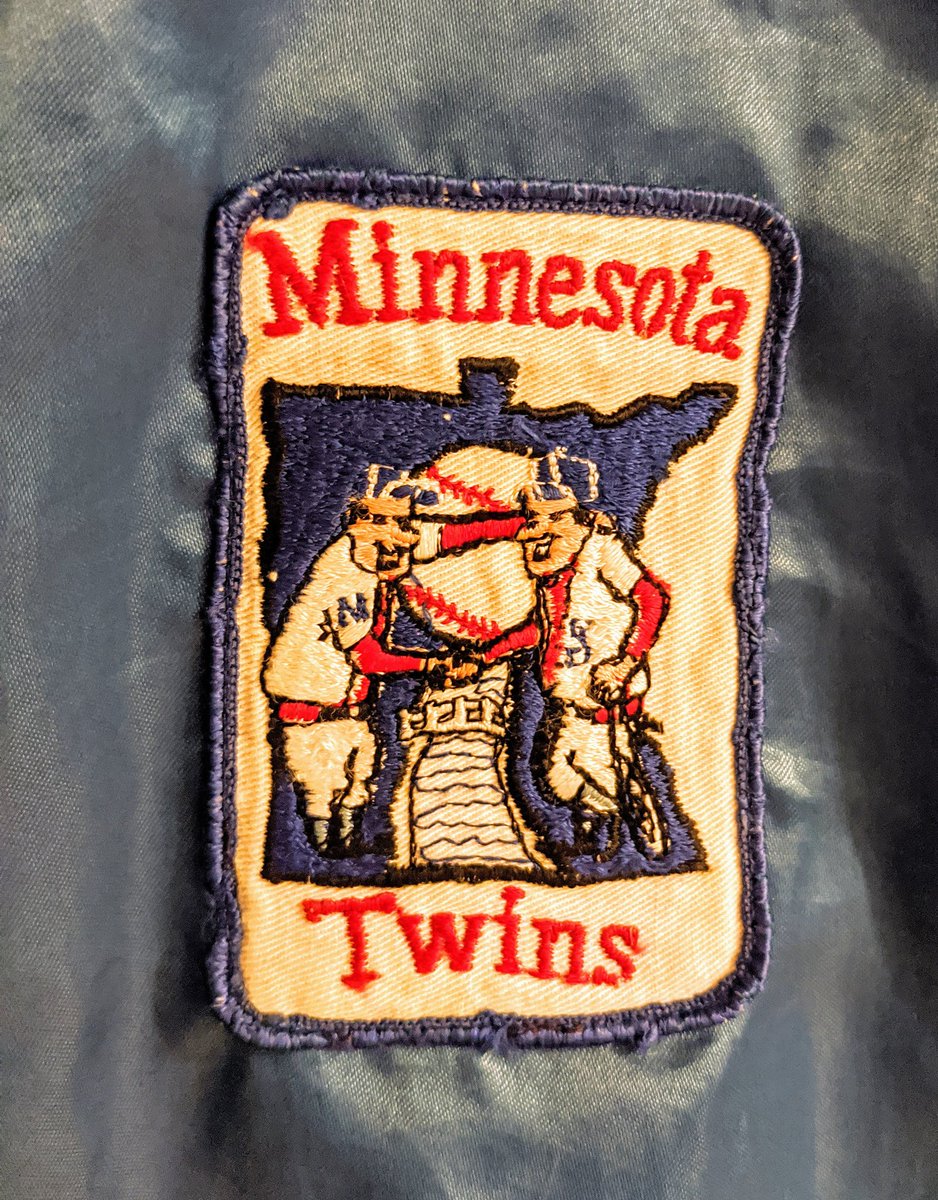 I already had a unique 60's era Twins patch that I have been hanging on to for the right project.