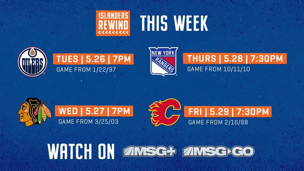 NYIslanders's tweet photo. This week in #IslesRewind on @IslesMSGN! 👇 https://t.co/hTWdzsh8tn