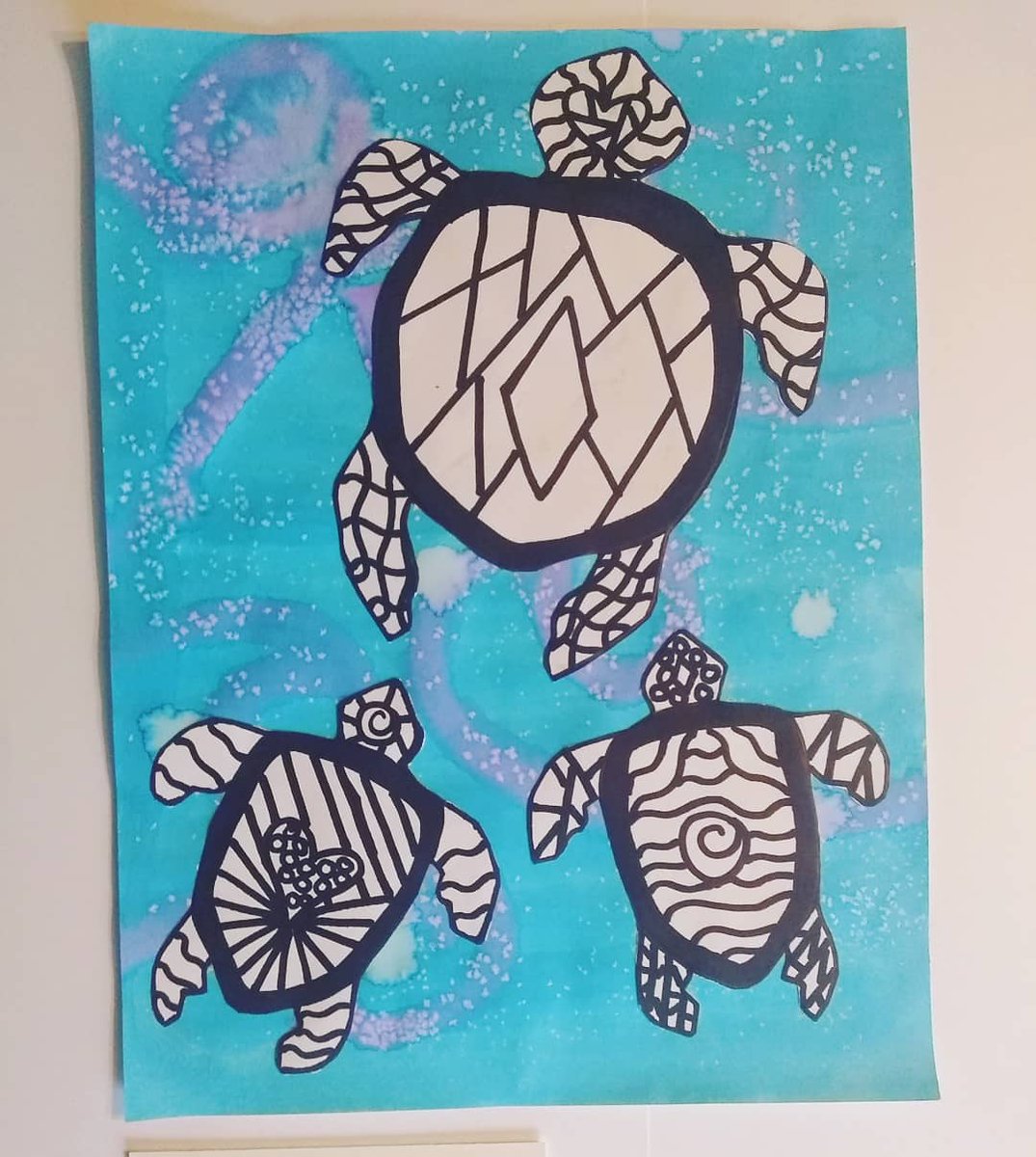 MsParksArts's tweet photo. More YAM 2020!
From Walnut Grove School, this is fourth grader Natalie Venus's collage. It is titled "Zentangle Sea Turtles."
#zentangle #collageart #art #artteachers #igniteexcellencemcss @madcoschools @hsvmuseumart @WGBulldogs @tbwray https://t.co/a8T3Dry6PV