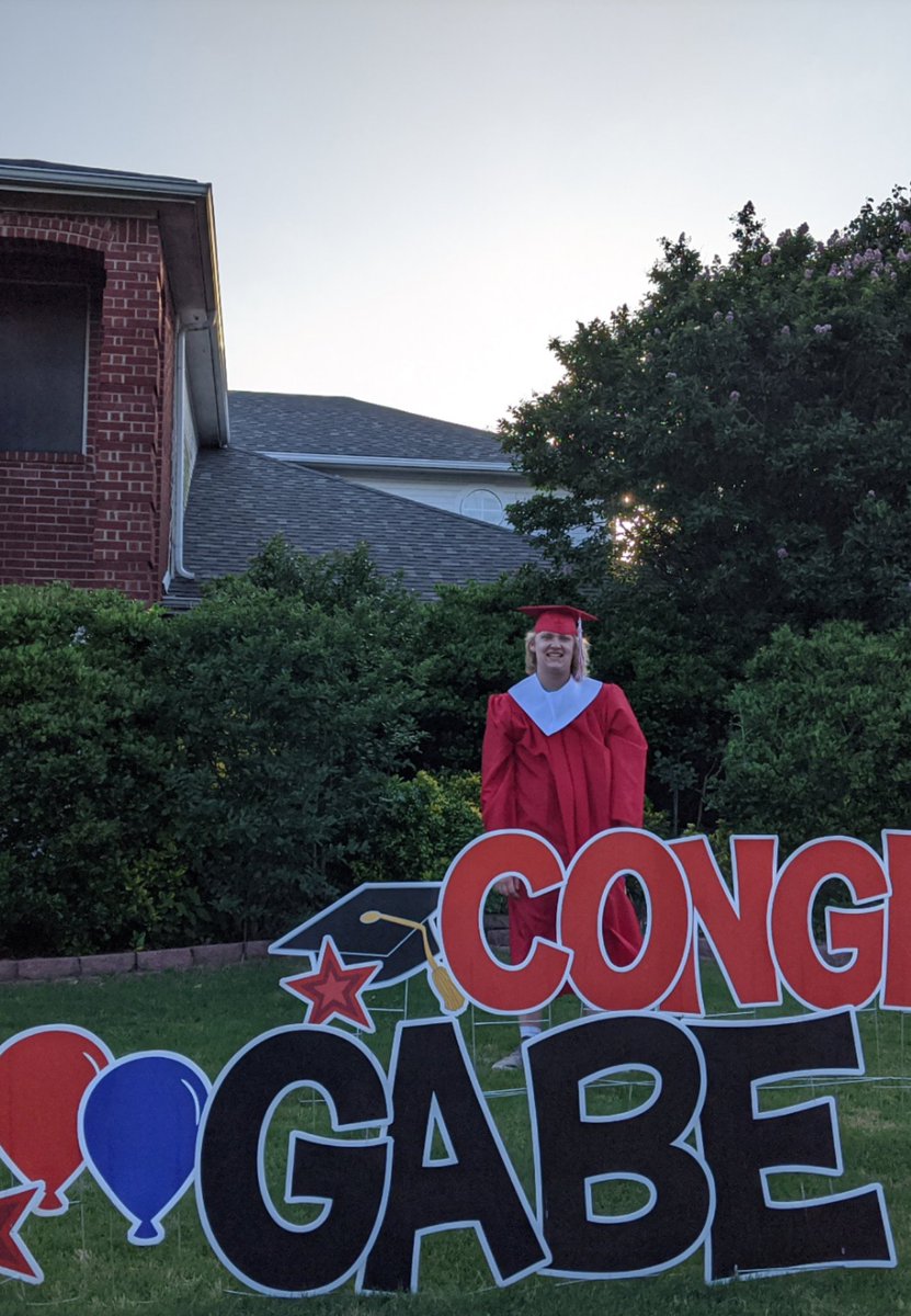 Nancy Krueger 💙 (@njkrueger) on Twitter photo So proud of my son Gabe! Congratulations on your Graduation from <a href="/NHSTexans/">Northwest High School</a> <a href="/NorthwestISD/">Northwest ISD</a>
Your future looks bright! ⭐ So proud of my son Gabe! Congratulations on your Graduation from <a href="/NHSTexans/">Northwest High School</a> <a href="/NorthwestISD/">Northwest ISD</a>
Your future looks bright! ⭐