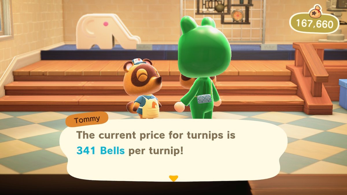 PixelxKittentv's tweet photo. Got another large spike using my method in my latest YT video! #turnipprices #stalkmarket #largespike #AnimalCrossing #ACNH #NintendoSwitch https://t.co/tRXhTKXo10