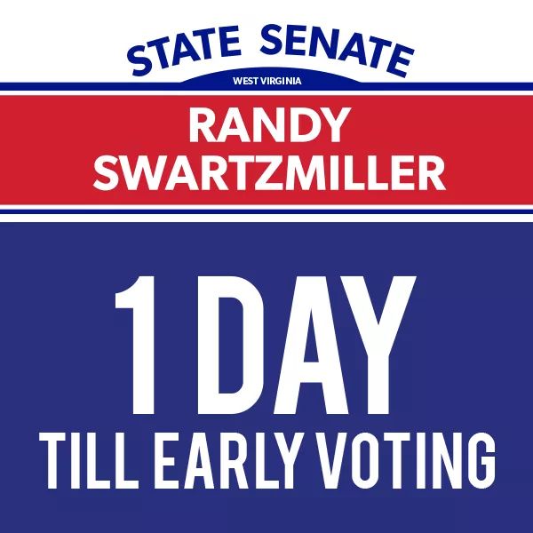 Team_Swartz's tweet photo. Early Voting kicks off tomorrow in Hancock, Brooke, Ohio, and Marshall counties. https://t.co/wgiihMOvYY