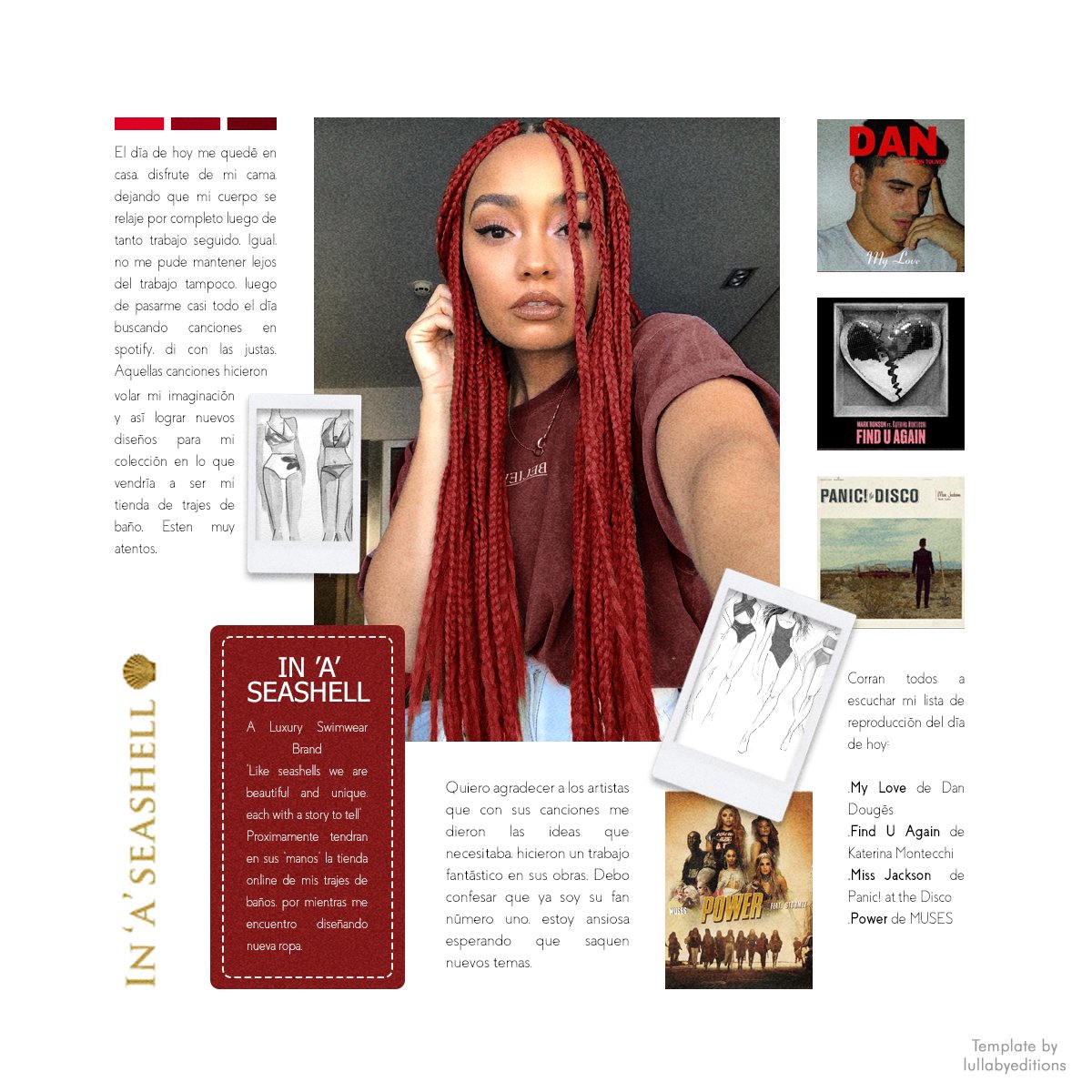 𝑫𝒊́𝒂 8 𝒄𝒐𝒏 𝑨𝒓𝒕𝒆𝒎𝒊𝒔𝒂: este día vengo a compartirles mi inspiración y gracias a quiénes la obtuve. Gracias por traer estás magníficas piezas al mundo #DanXMyLove #FindKatieAgain #MissJacksonPATD  #ThePowerOfMuses