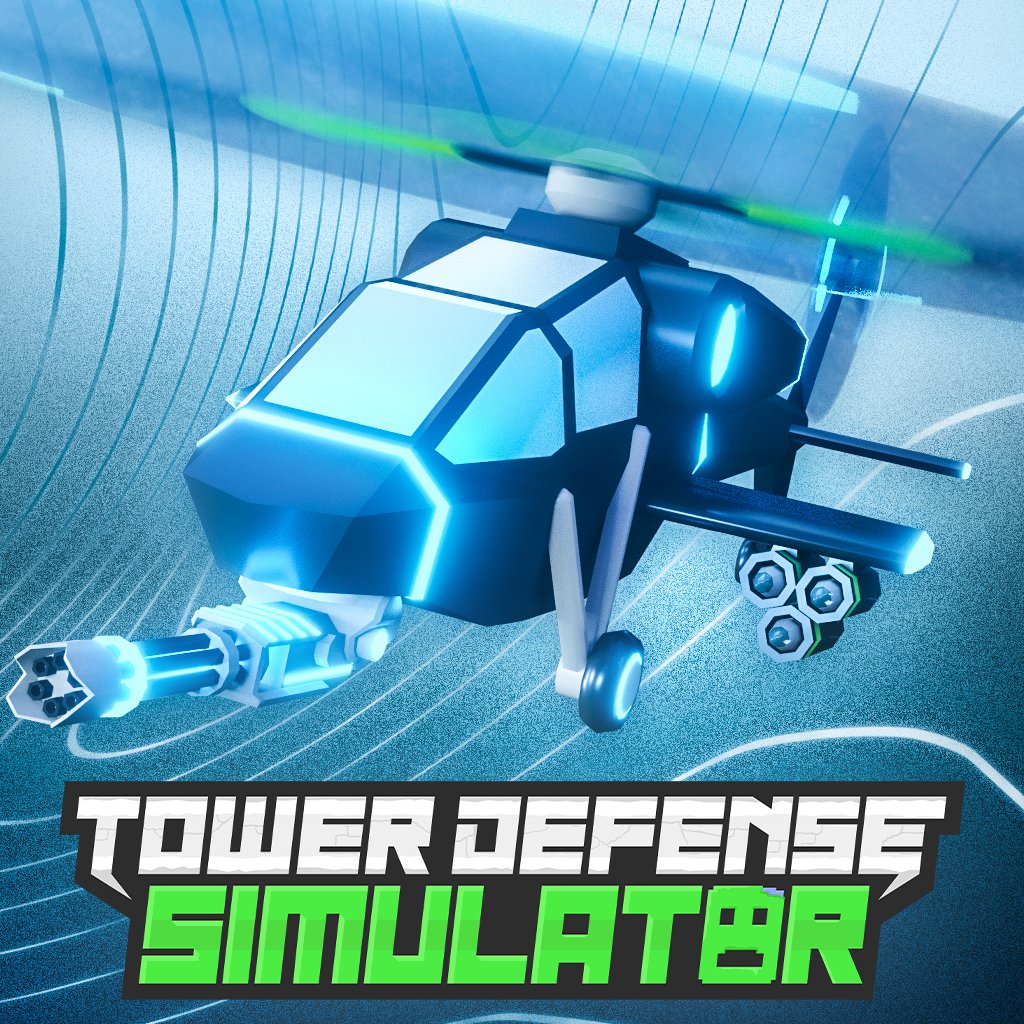 Jaaz On Twitter A New Icon For Tower Defense Simulator Featuring Its Newest Helicopter Unit Roblox Robloxdev Robloxart - roblox tower defense simulator helicopter