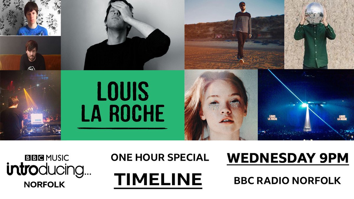 So excited for this one! To celebrate the launch of his new album @iamlouislaroche presents his own music journey. Wednesday 9 to 10pm in his own words @BBCNorfolk @BobRutler