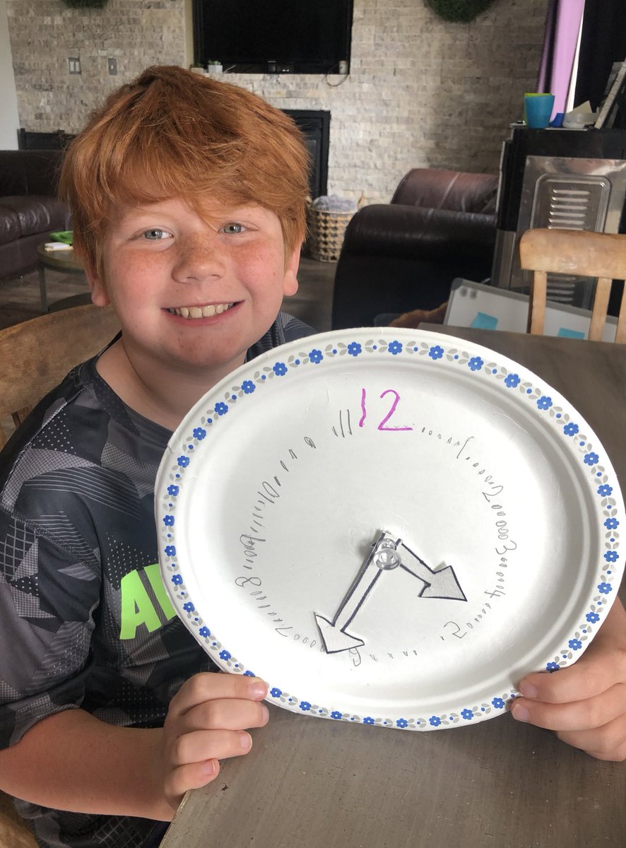 TifanieB's tweet image. In Grade 3 this week we worked hands on with fractions, telling time, and keeping a positive attitude - yes that is a Nutella Jar @Dickinsfield @FMPSD #ABLearningAtHome #FMPSDLearningAtHome