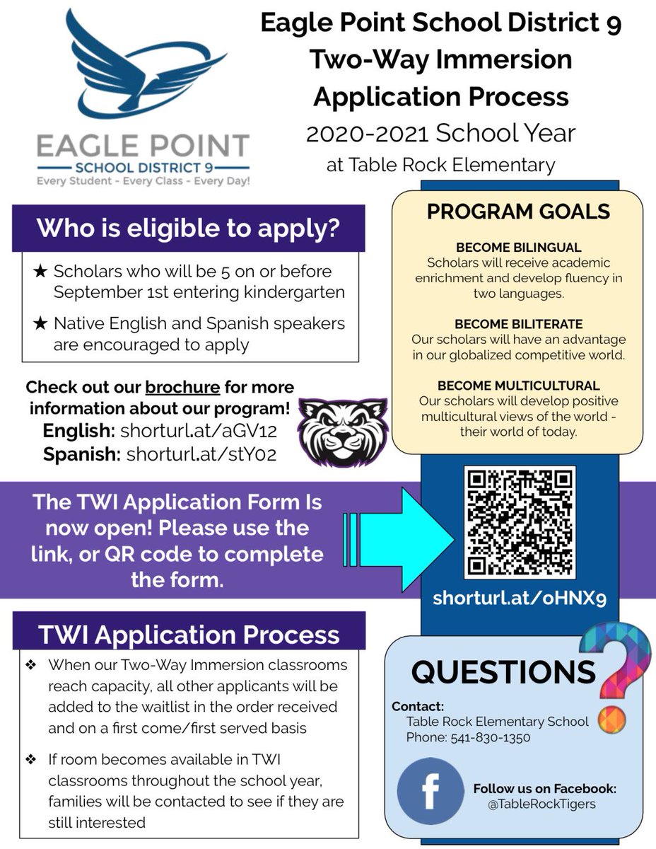 eresowls's tweet photo. Are you looking for a bilingual, biliterate, multicultural program  for your incoming kindergartener? Check out this EPSD9 program! https://t.co/LTRRcgYiBO
