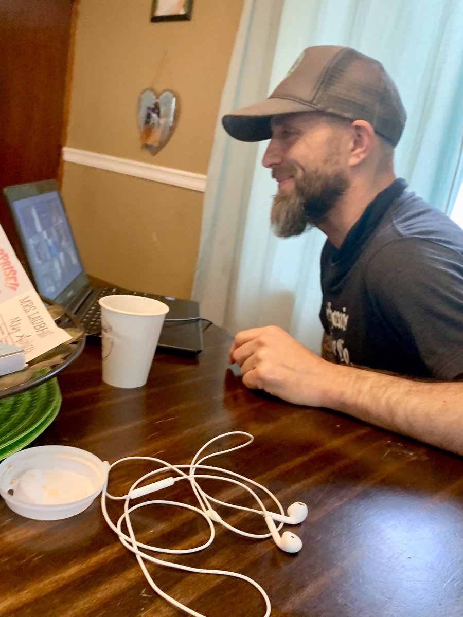 Jason enjoyed getting to virtually see some familiar faces and make new friends at Age Friendly Coffee Connect!