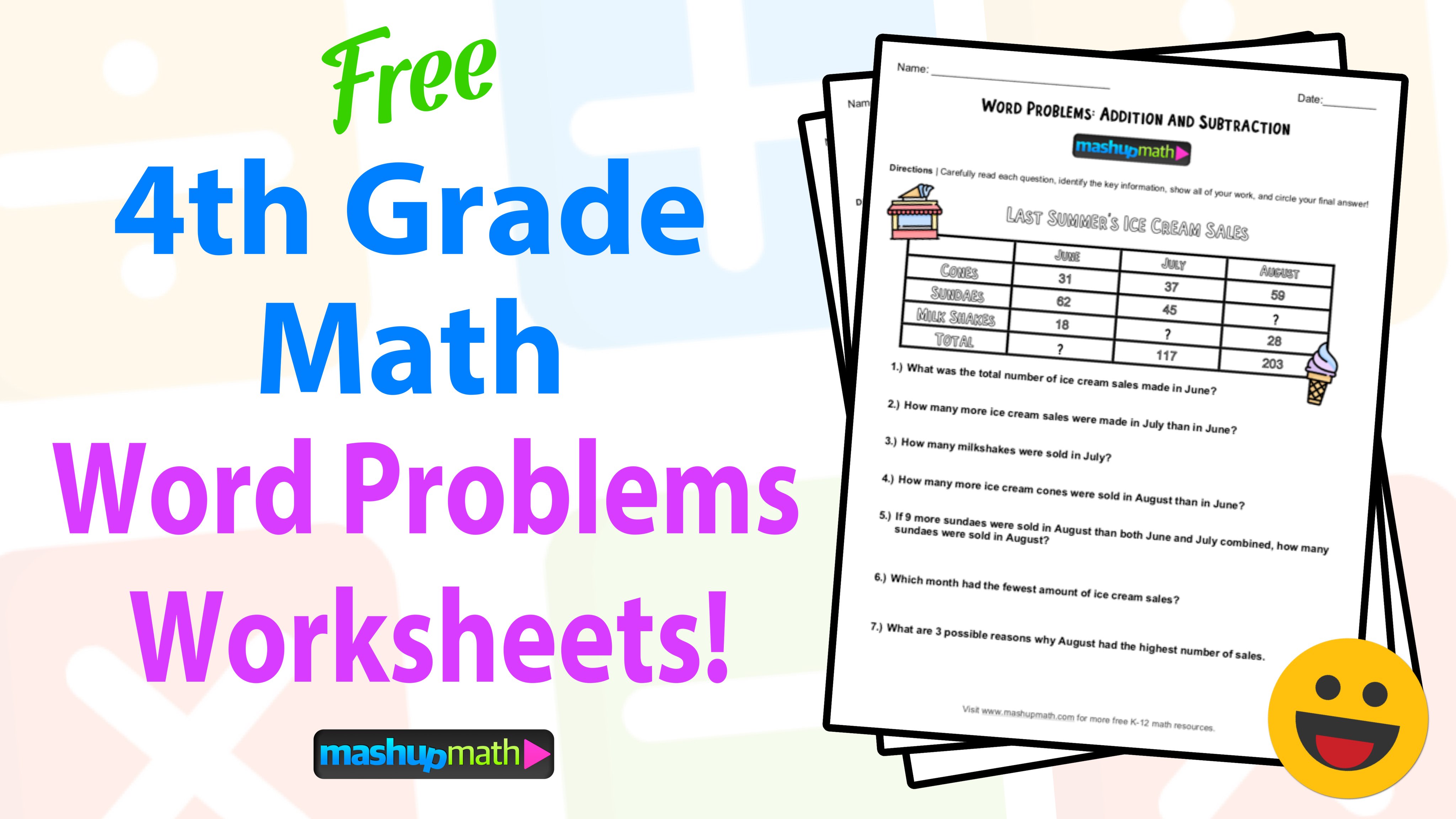 mashup math on twitter are you looking for some engaging 4th grade math word problems pdf worksheets with answers https t co bndmoroyf5 4thchat https t co wxjpxlh24r twitter
