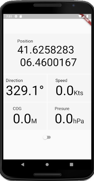dcoldeira's tweet photo. #Position, #Speed, Course Over Ground (#COG), #Direction, and Air Presure (#barometer) are some of the feature the app will have - All in your #phone/#tablet, no extra connection! - 

Make this app free - Consider supporting me  https://t.co/7CuQpk5Q1g

#Sailing #App  #SailingApp https://t.co/YuFM9uBFr1