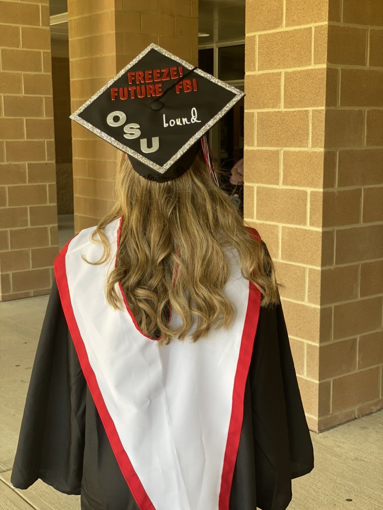 mahler_marisa's tweet photo. If I don’t get into the @FBI, my cap was for nothing #ClassOf2020 https://t.co/QE7Fcb1NsR