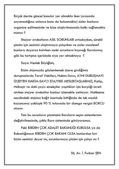 FurkanSeen's tweet photo. Cübbesini giymemiş bir Stajyer Avukat olarak Sn. @avcahitozkan nezdinde Sn. @abdulhamitgul ve ilgililere ; #stajyeravukat https://t.co/xpETNNtJM1