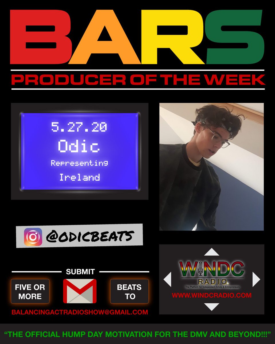 Less than 24 hours = “The Official #HumpDayMotivation for the #DMV and Beyond” 🔥🔥🔥🔥🔥!!! #TeamBARS❤️🧡💛💚 #hiphopculture #dchiphop #CultureOverCorporate #OneForceUnited #producerlife #samples #Ireland #International