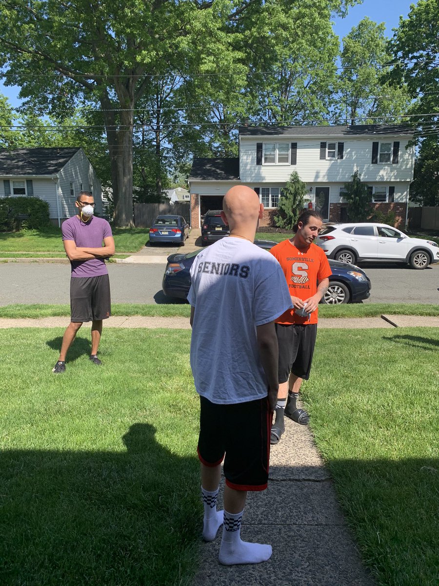 Thank you Track &amp; Field Booster Club for these amazing signs for our seniors and thank you to our coaches for the nice visit today! <a href="/Jake_butler4/">Jacob Butler</a>