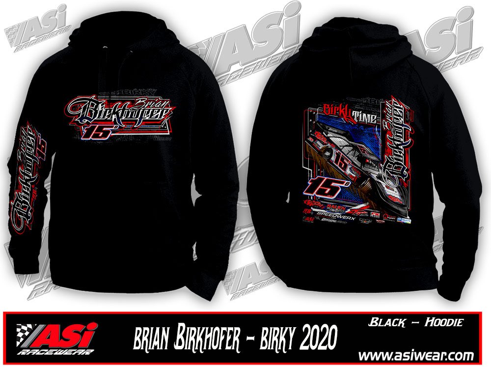 ASiRacewear's tweet photo. 🧨 NEW BIRKY SCHEME = NEW BIRKY APPAREL!  The 2020 Brian Birkhofer adult t-shirts / hoodies and youth tees are now available for purchase online!  Order yours today at https://t.co/RbKofGk6UB! 🧨 https://t.co/u74nJ1AKaw