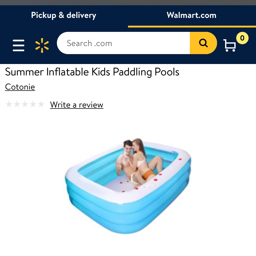 uhlaysee's tweet photo. Who’s taking care of @Walmart marketing images rn? Someone’s kids are definitely gonna paddle in this pool. https://t.co/gUhbrsuLlG