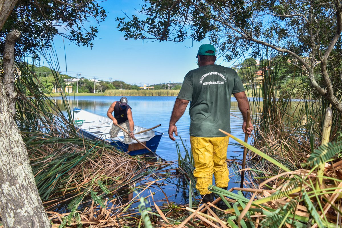 prefbuzios's tweet photo. A Prefeitura de Búzios, através da Secretaria de Meio Ambiente, iniciou nesta segunda-feira (25/05) a limpeza da Lagoa da Usina, no centro da cidade. A ação foi realizada pela equipe da GMA – Guarda Marítima Ambiental – que trabalhou no local para a retirada de taboas.

#buzios https://t.co/wcjlflvxw9