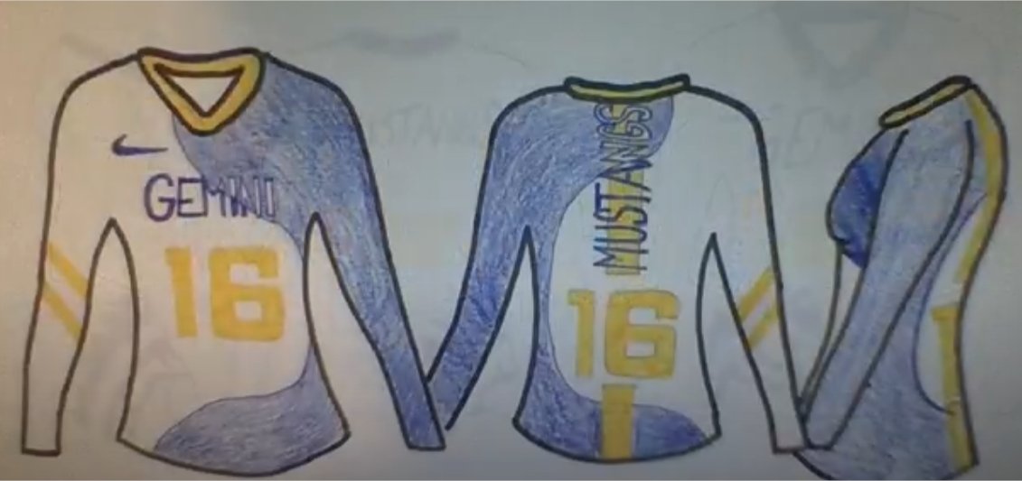 Clarkademy's tweet photo. One of the activities students could choose from last week was to redesign the school logo or a school sports uniform. We might have to make some changes!

@D63Gemini https://t.co/8XT3I8YntH