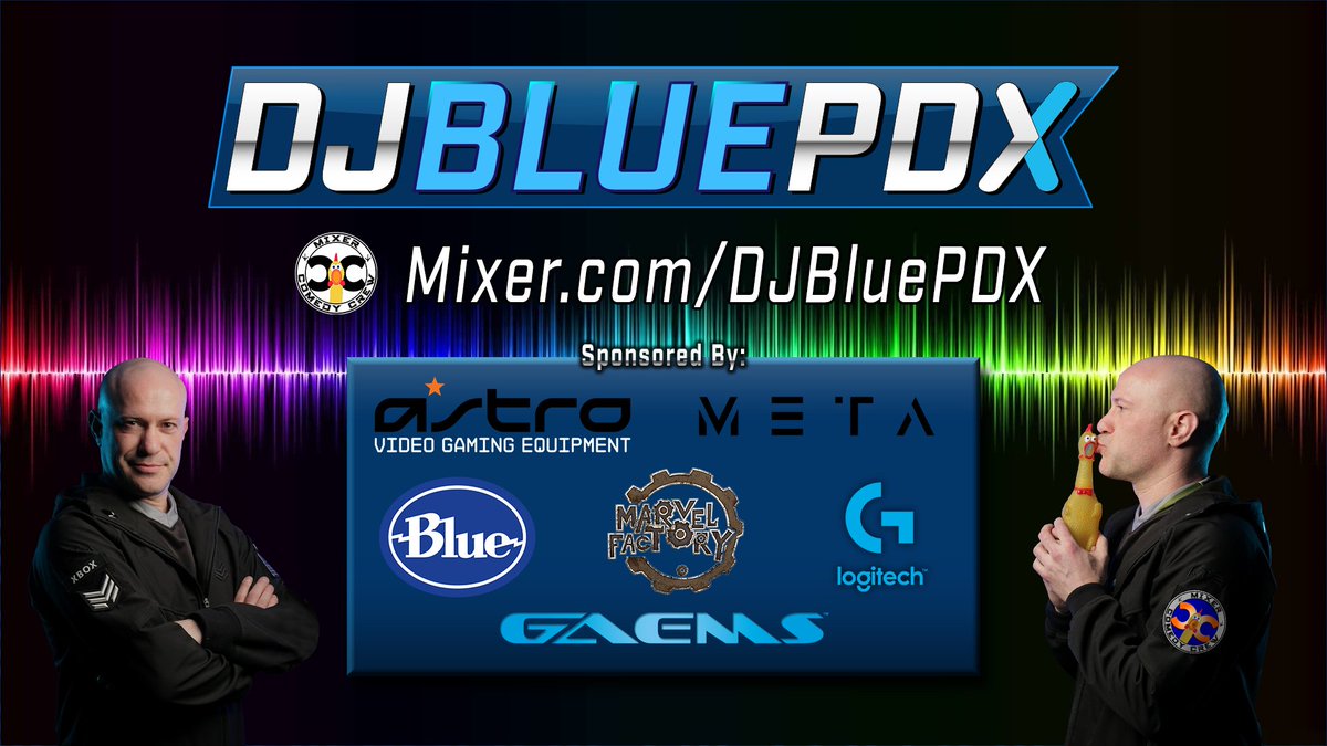 DJBluePDX's tweet photo. We're BACK! Returning w/ #DJReads as we continue #HarryPotter &amp; the #GobletOfFire on @WatchMixer, then more w/ @Bioshock &amp; @MixerComedyCrew - Show starts right now! 
https://t.co/421m3q73iK <------ Click it 🤪 https://t.co/Q1dKICJ9Mm