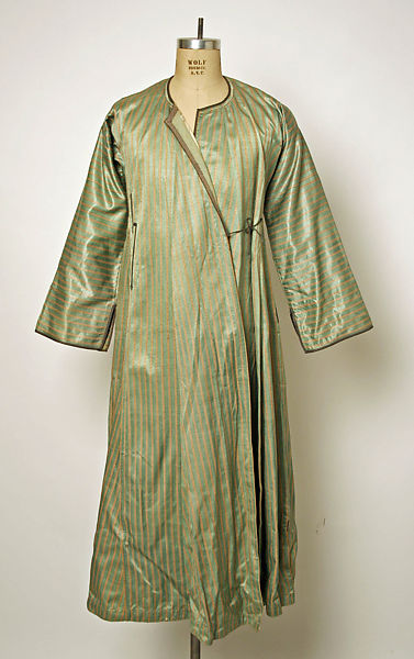 This is a men's uniform, 1940s. As you can see, striping and silk were popular for men's clothes in this time period.