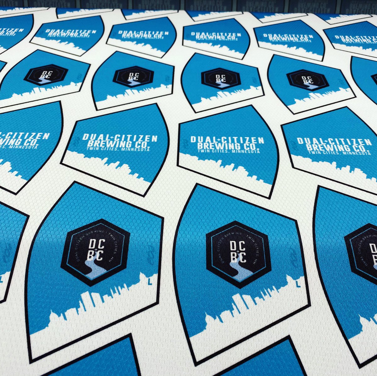 Hope everyone enjoyed the weekend. We are back at it today making masks. Here’s another batch of custom face masks for <a href="/DualCitizenBrew/">Dual Citizen Brewing</a> 
So glad the first batch worked so well for them! They are going to be masked up and ready for their patio to open very soon! We can’t wait!