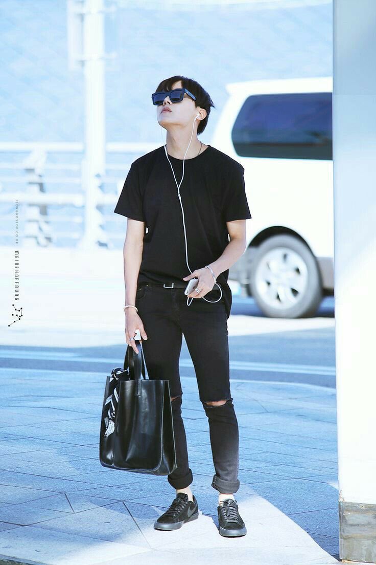 he makes the most casual outfit look   #JHOPE