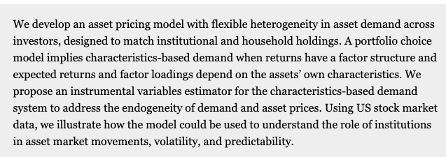 AND THEN Ralph and Moto Yogo figure out you can use 13f (and other) data to figure out asset quantities. Fits in nicely within demand estimation system, suggests intermediary asset demand "matters" for prices. Expand with  @rrichmond https://papers.ssrn.com/sol3/papers.cfm?abstract_id=2537559 https://papers.ssrn.com/sol3/papers.cfm?abstract_id=3378340