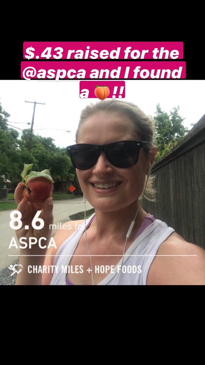 MsAngelaChase's tweet image. Just doing my part to help the animals by running with @CharityMiles.  You choose your charity and $.05 will be donated for every mile walked, ran, or cycled (on machines or outside).  It also links with @Strava.  Have you tried Charity Miles?