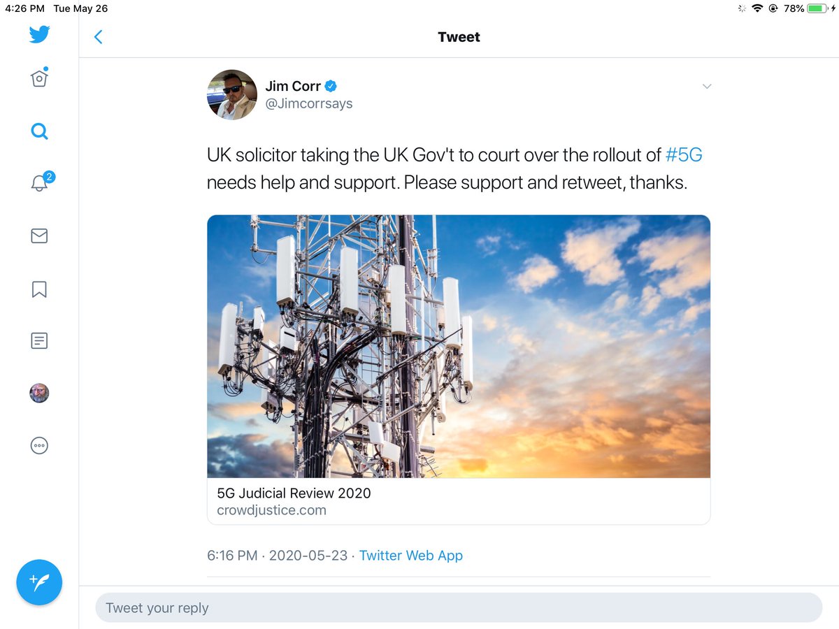  #5GfactUK solicitor taking the UK Gov't to court over the rollout of  #5G needs help and support. Please support and retweet, thanks.link below