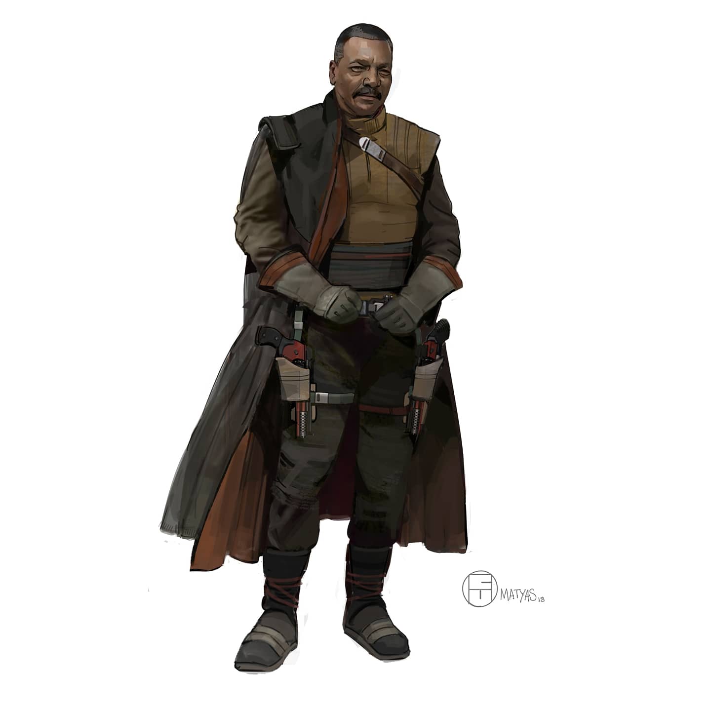 Brian Matyas on Twitter: "The Cast episode of #disneygallery featured one  of my designs for Carl Weathers character Greef Karga. I'll be posting here  more often instead of just IG, I've been