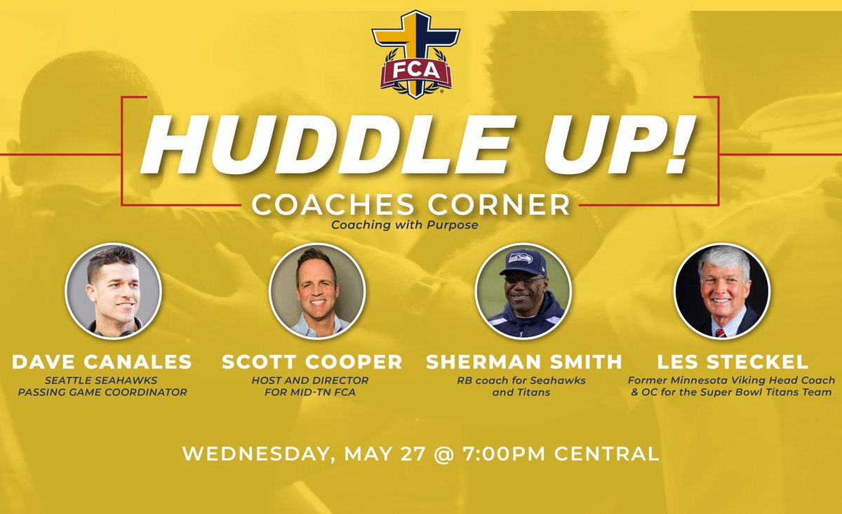 The_Coach_Coop's tweet photo. Canโt wait to have Coaches from all over Middle Tennessee on the call tomorrow night with three of my favorites! #TeamFCA #VirtualFCA #FCA https://t.co/ux6DPQvYYQ
