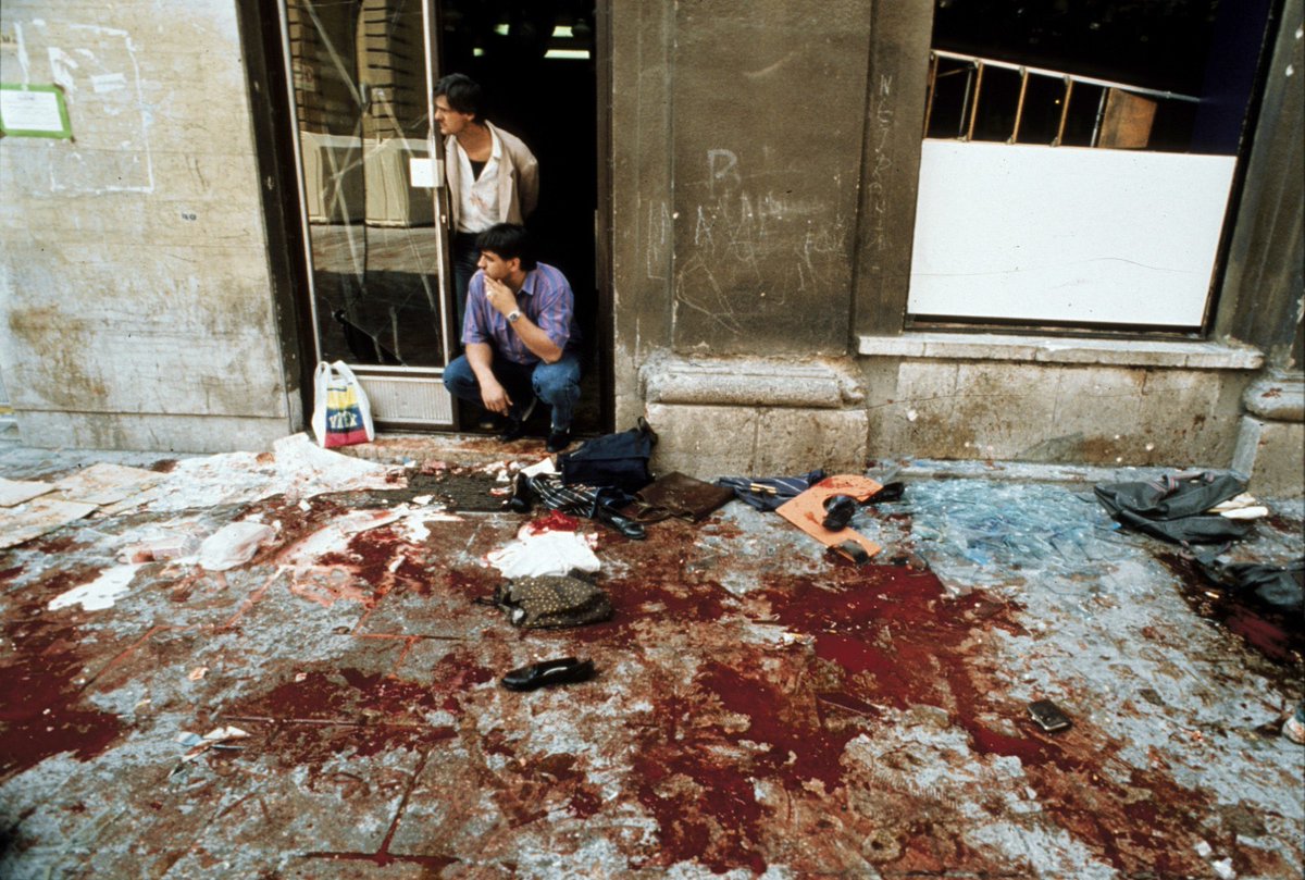 Another unidentified witness said, “People were lying all over the place. I saw a man with his stomach open. I saw a guy without both legs. All over the place it was like a huge pile of human meat.”PhotoEnrico Dagnino