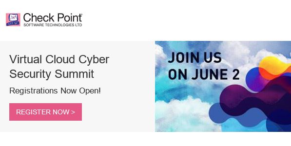 DuoNZ's tweet photo. Join @CheckPointSW At their Virtual Cloud Cyber Security Summit on 2 June and have all your burning questions on Cloud Security answered by their panel of subject matter experts!

https://t.co/bhPcehg2Qn https://t.co/ghyIFE2EO8