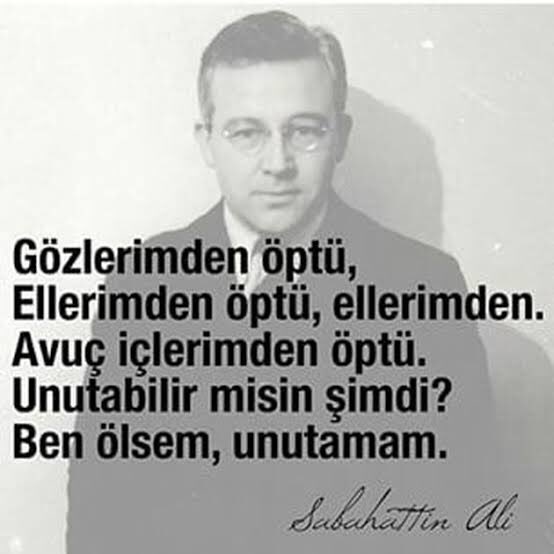 "Ben ölsem,unutmam"
#SabahattinAli #şair #şiir https://t.co/EDXQfxfEw6