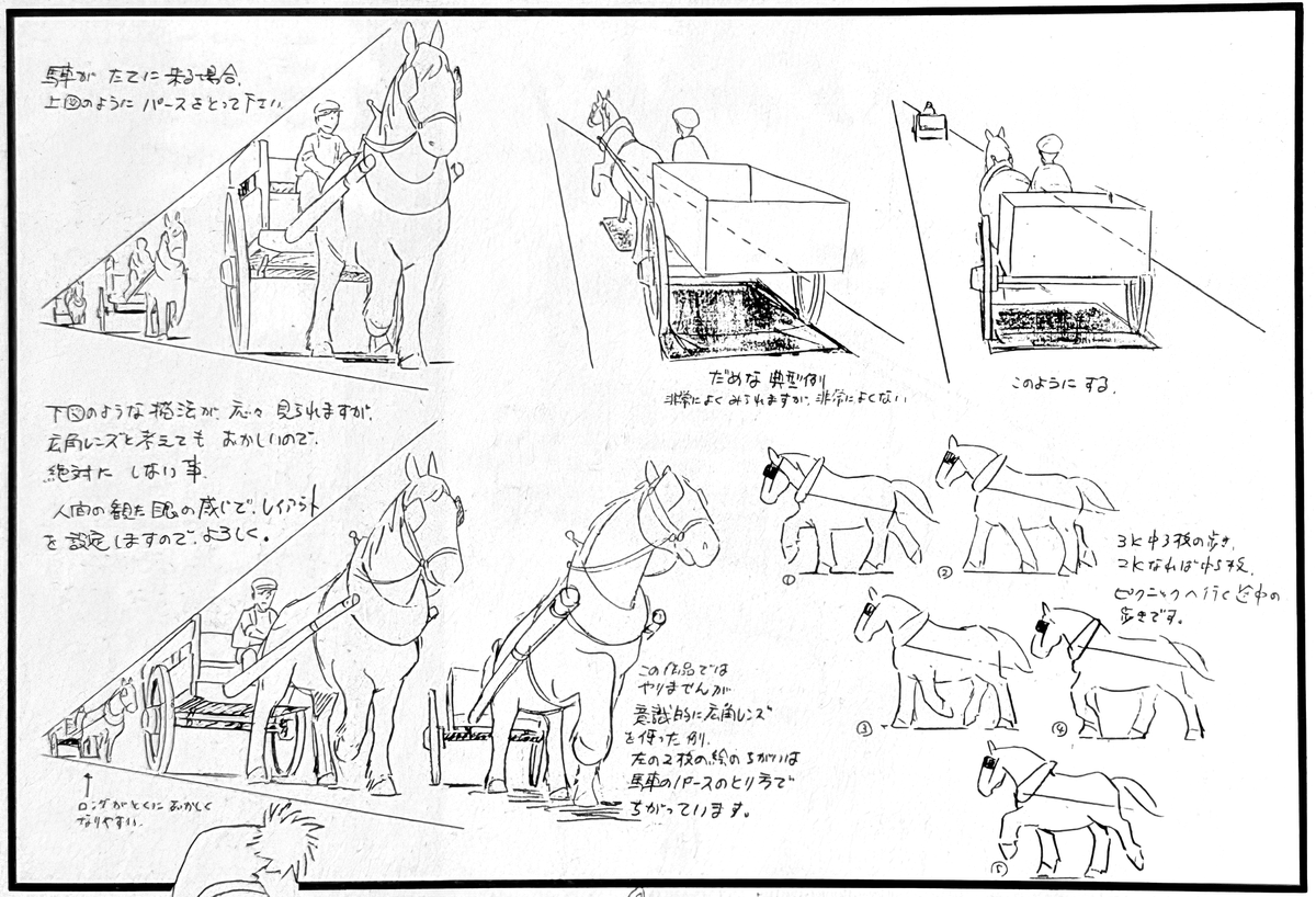 馬車といえば宮崎駿の『母をたずねて三千里』の指示書
