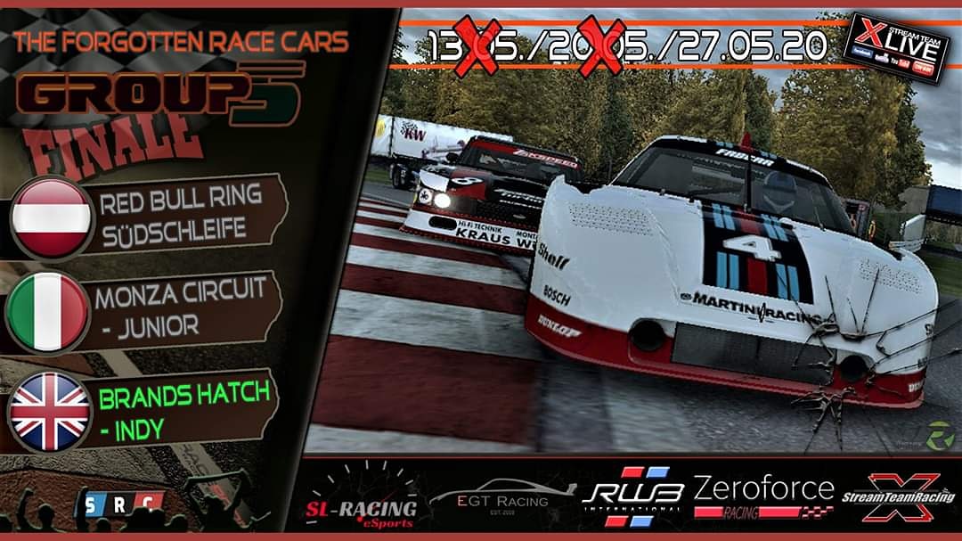 XStreamTeamLiv1's tweet photo. Finale 🏁🏁🏁
Gruppe 5 Action | 80er Jahre | Mittwoch, 27.Mai auf https://t.co/mGoo3OdorH.
Ein Event von https://t.co/kTMN90V9ph
Das große Finale auf Brands Hatch!
Ab 21:00 sind wir LIVE!
#simracingcenter #Simracing #capri #brandshatch #twitch.tv #twitchstreamer #TWITCH https://t.co/vMv1JYpRH6