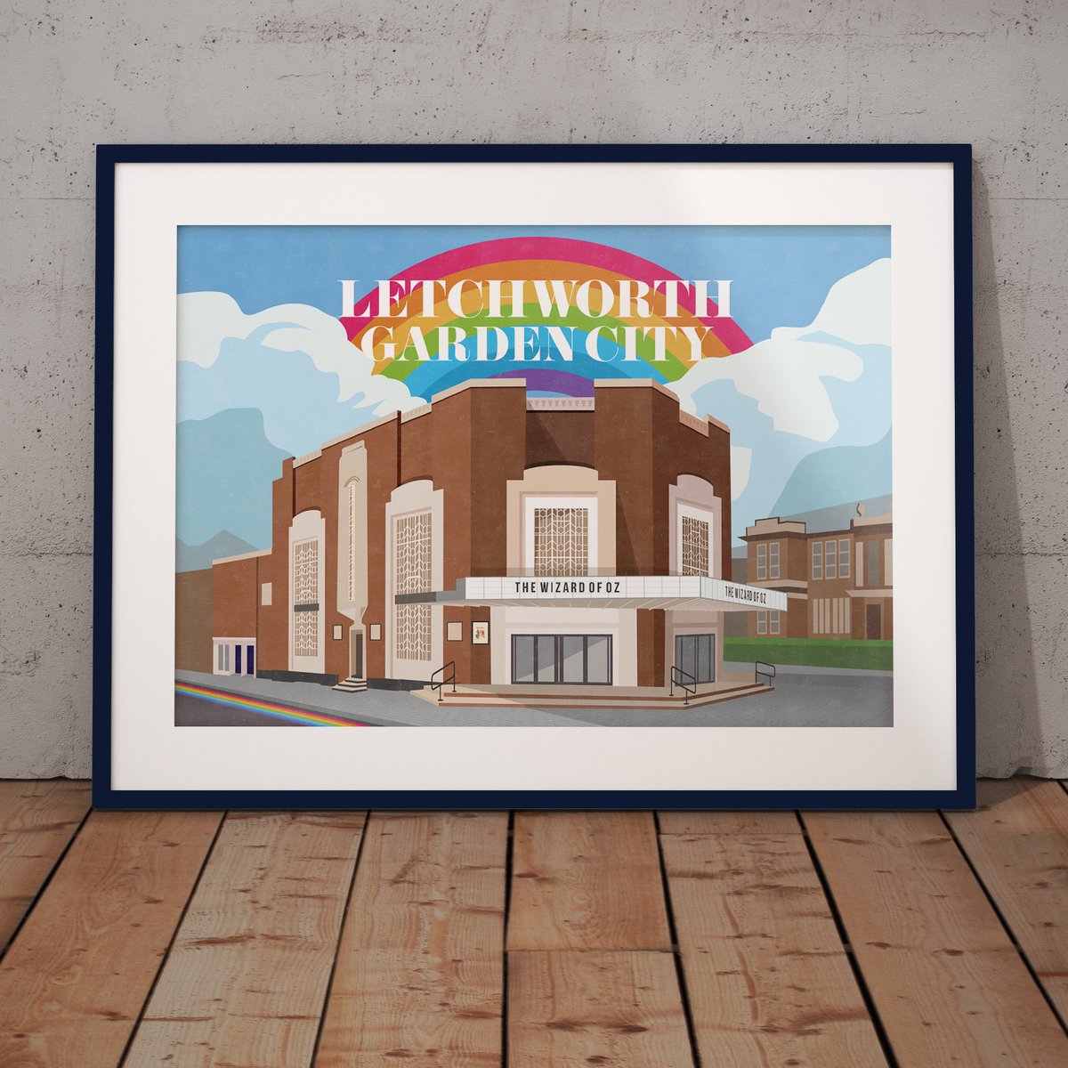 Raising funds for The Garden House Hospice, #letchworthgardencity gets its 🌈 over the @Broadway_Cinema Visit Brothershipstudio.com to get your print! #hertford #herts #hertfordshire #nhs @LoveLetchworth @DiscoverLGC @LetchworthGC